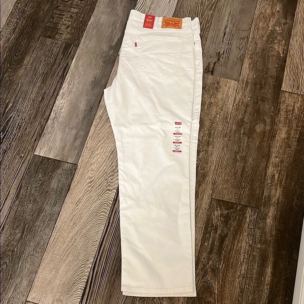 Levi's White Jeans Athletic Fit Stretch NWT